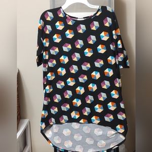 Lula Roe geometrical shapes multi color Size Small